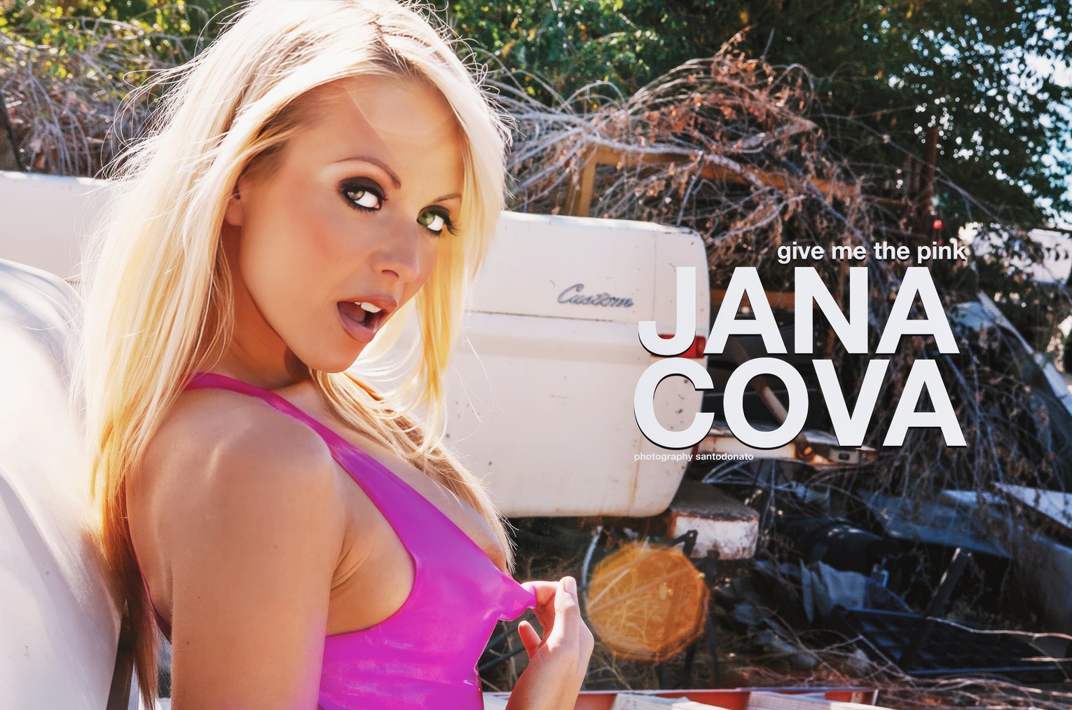 Jana Cova at 42 Years Old as Erotic Centerfold Model (StripLV Magazine, 2022) Euro Natural Delicate Blonde MILD Slender Last Work
