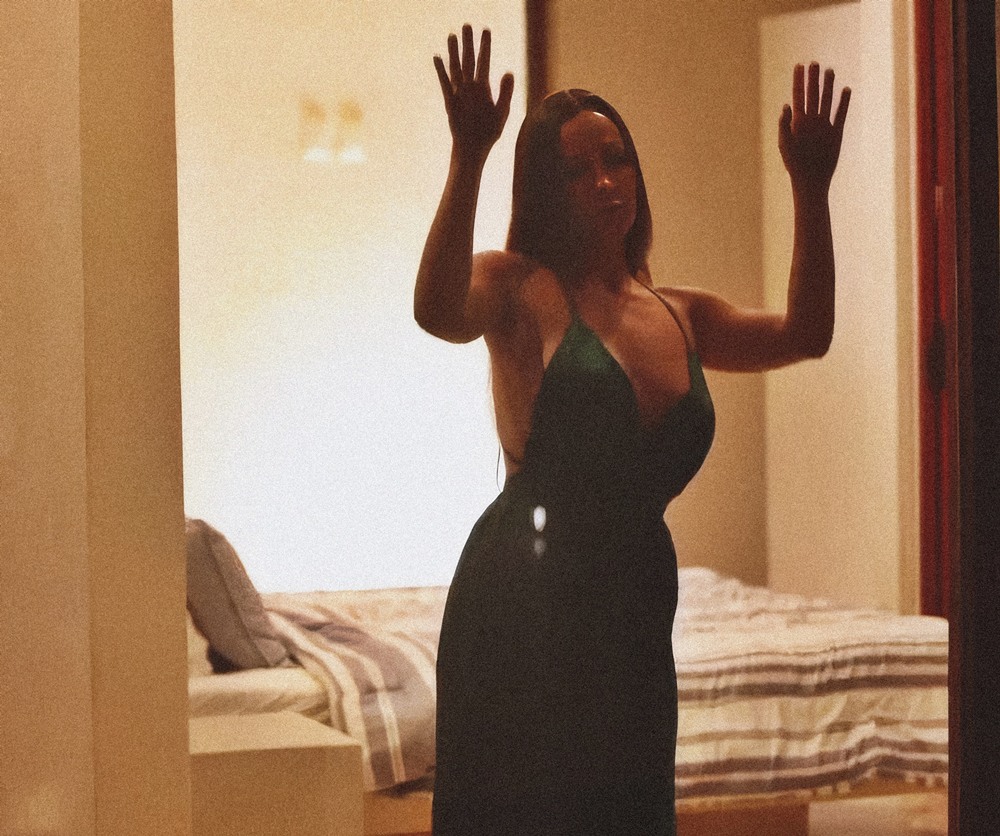 Abigail Mac at 37 Years Old Birthday as Selfie Hotwife Night Dress Bedroom (2025)
