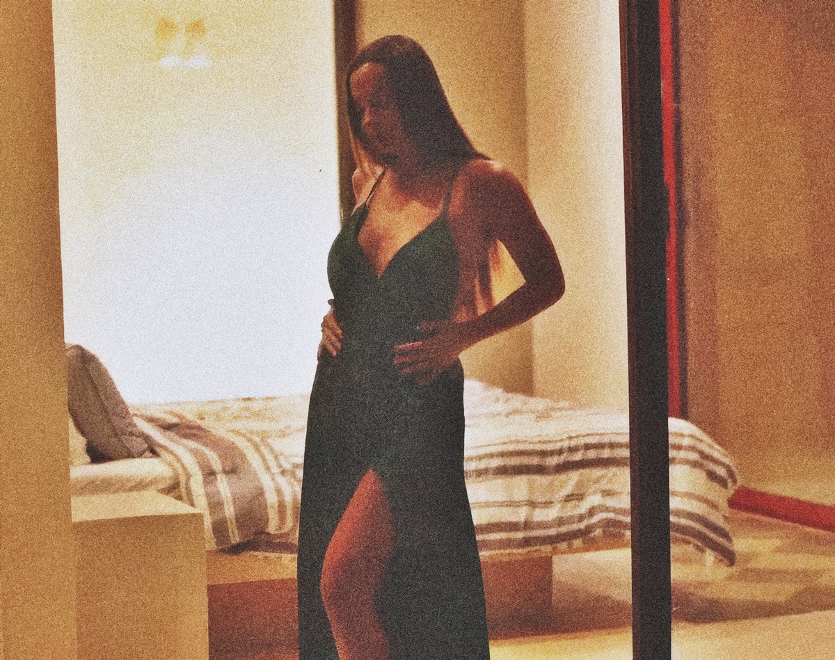 Abigail Mac at 37 Years Old Birthday as Selfie Hotwife Night Dress Bedroom (2025)