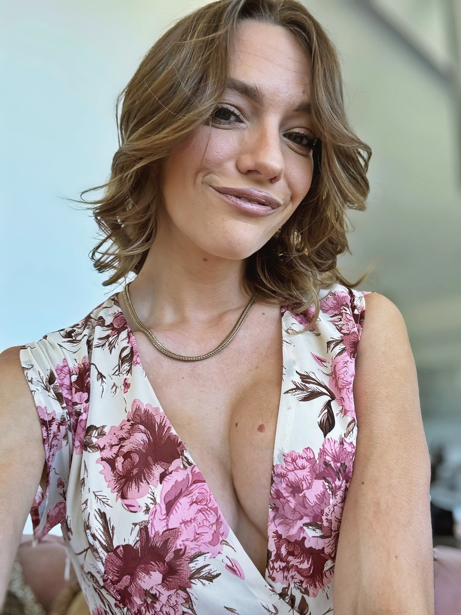 Kenna James at 30 Years Old as Selfie Blonde Slender Busty Selfie (2025)
