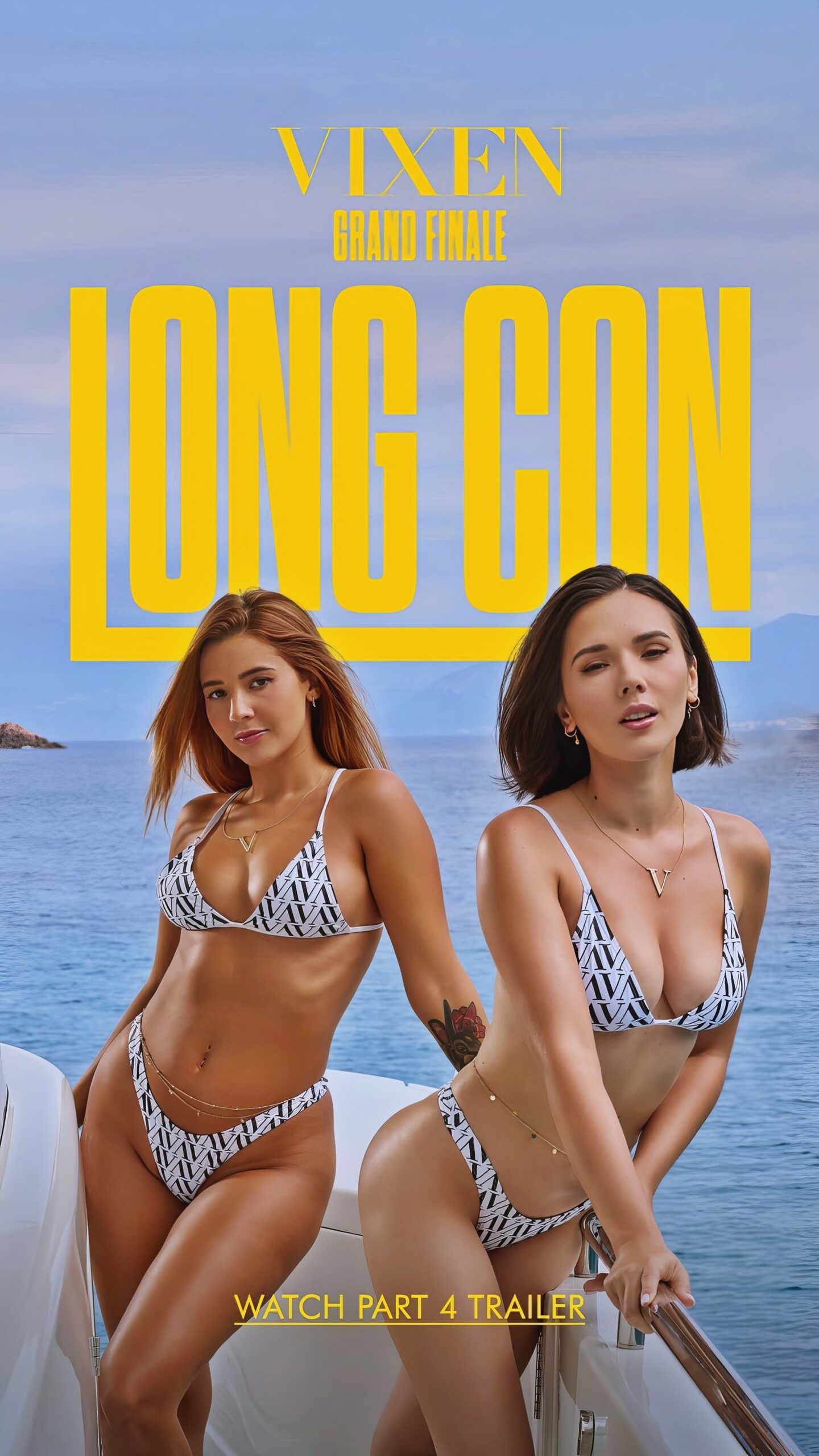 Agatha Vega at 27 Years Old and Eve Sweet at 29 Years Old: Long Con (Vixen Star Showcase, 2024) All Natural French Euro Perfomer Swimsuit Bikini