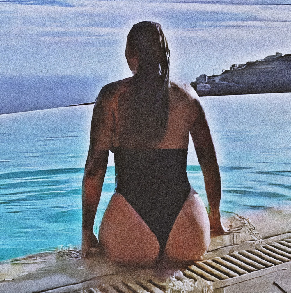 Alysha Nett at 35 Years Old: Erotic Fashion Model Barely Pornstar (2024) Black Bodysuitswim Bikini Pool