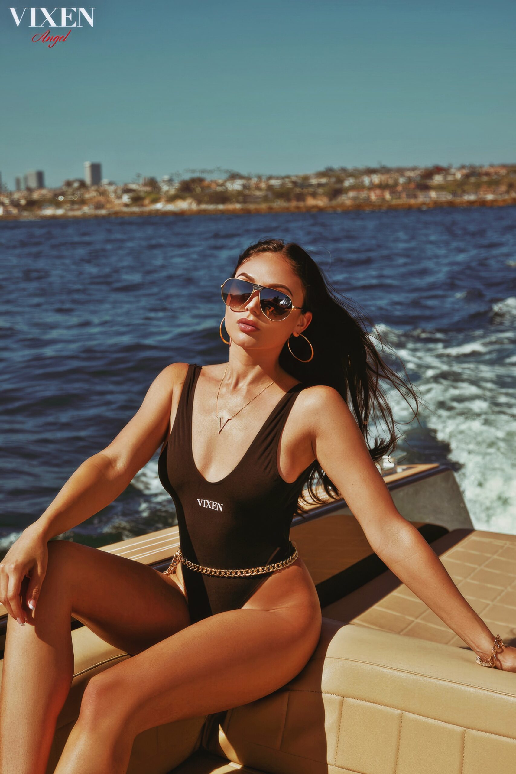 Ariana Marie at 27 Years Old: 2020's Vixen Angel of the Year Black Bodysuitswim Sea Marine