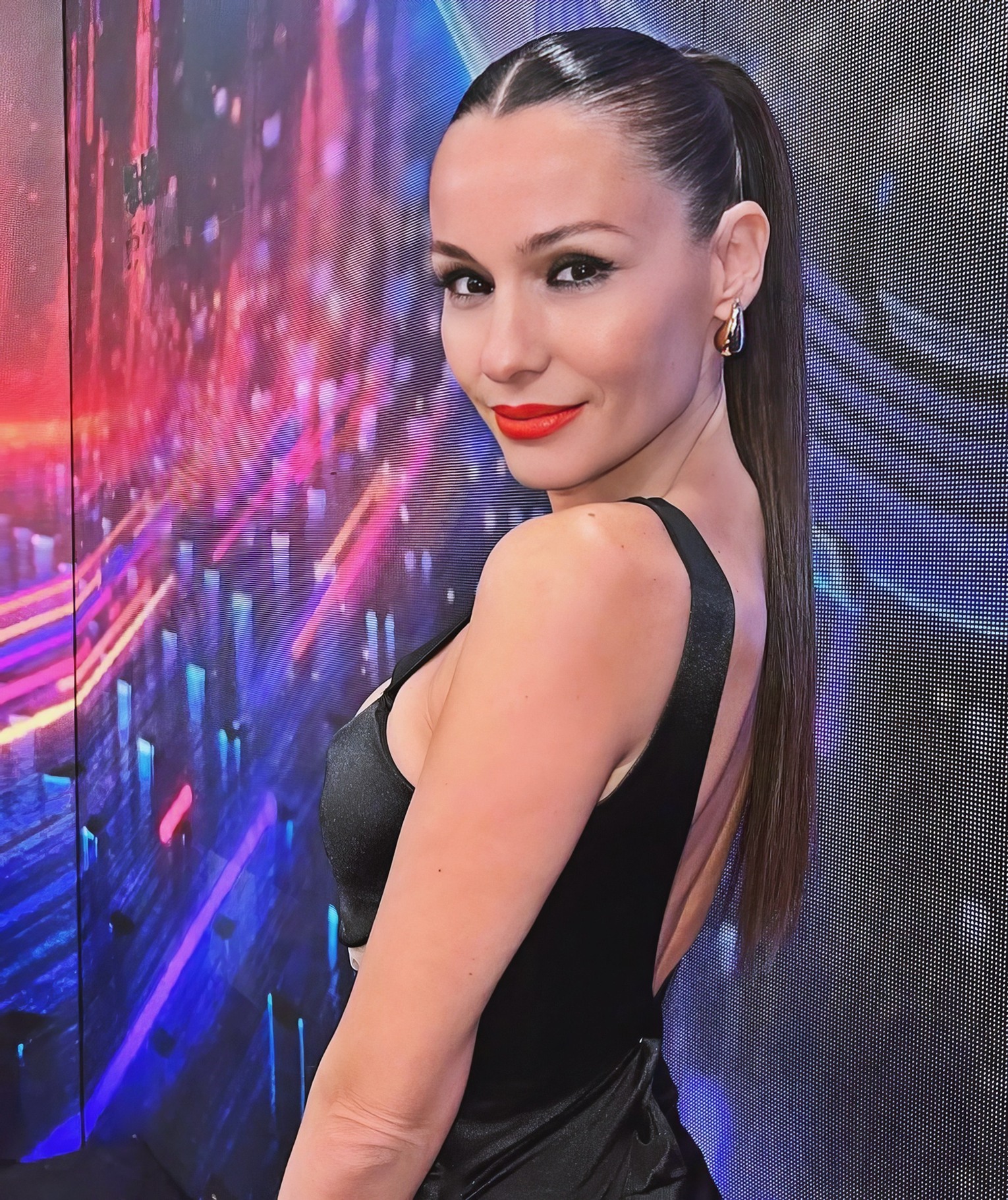 Carolina Ardohain Pampita at 45 Years Old IA/AI Recreation as Erotic Model Latin Slender Brunette MILF (2023)