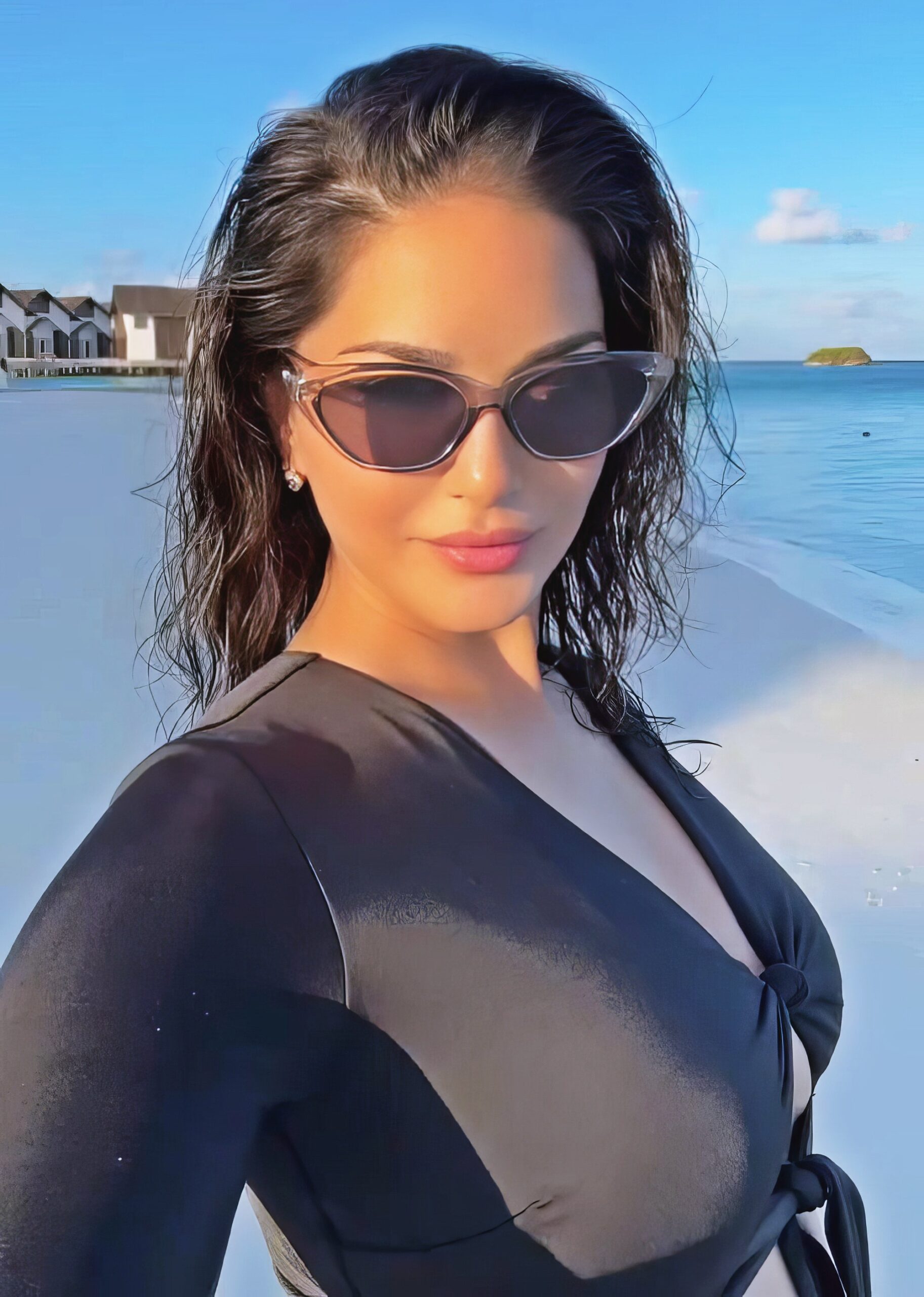 Sunny Leone at 43 Years Old as Erotic Centerfold Model and Bollywood India Star (2024)