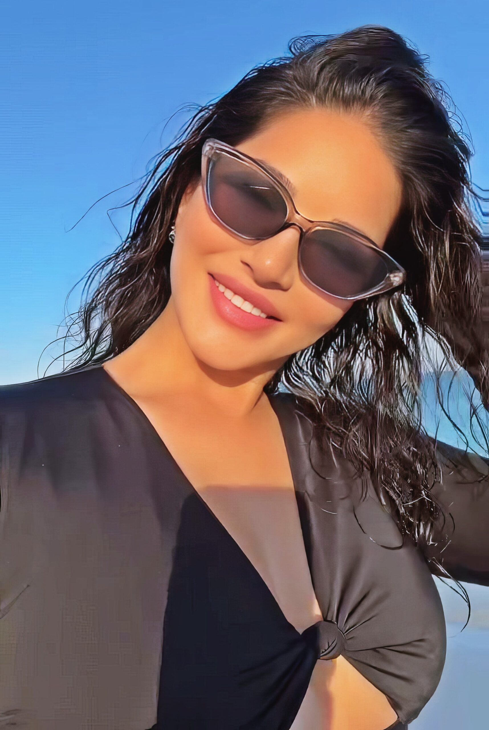 Sunny Leone at 43 Years Old as Erotic Centerfold Model and Bollywood India Star (2024)